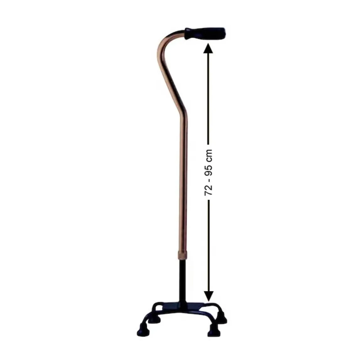 Gehstock, Vierfußgehhilfe, höhenverstellbar