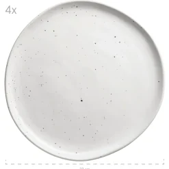 Geschirr-Set, Keramik Andoro 4 x Speisteller, 4 x Dessertteller, 4 x Kaffeebecher, 4 x Müslischale