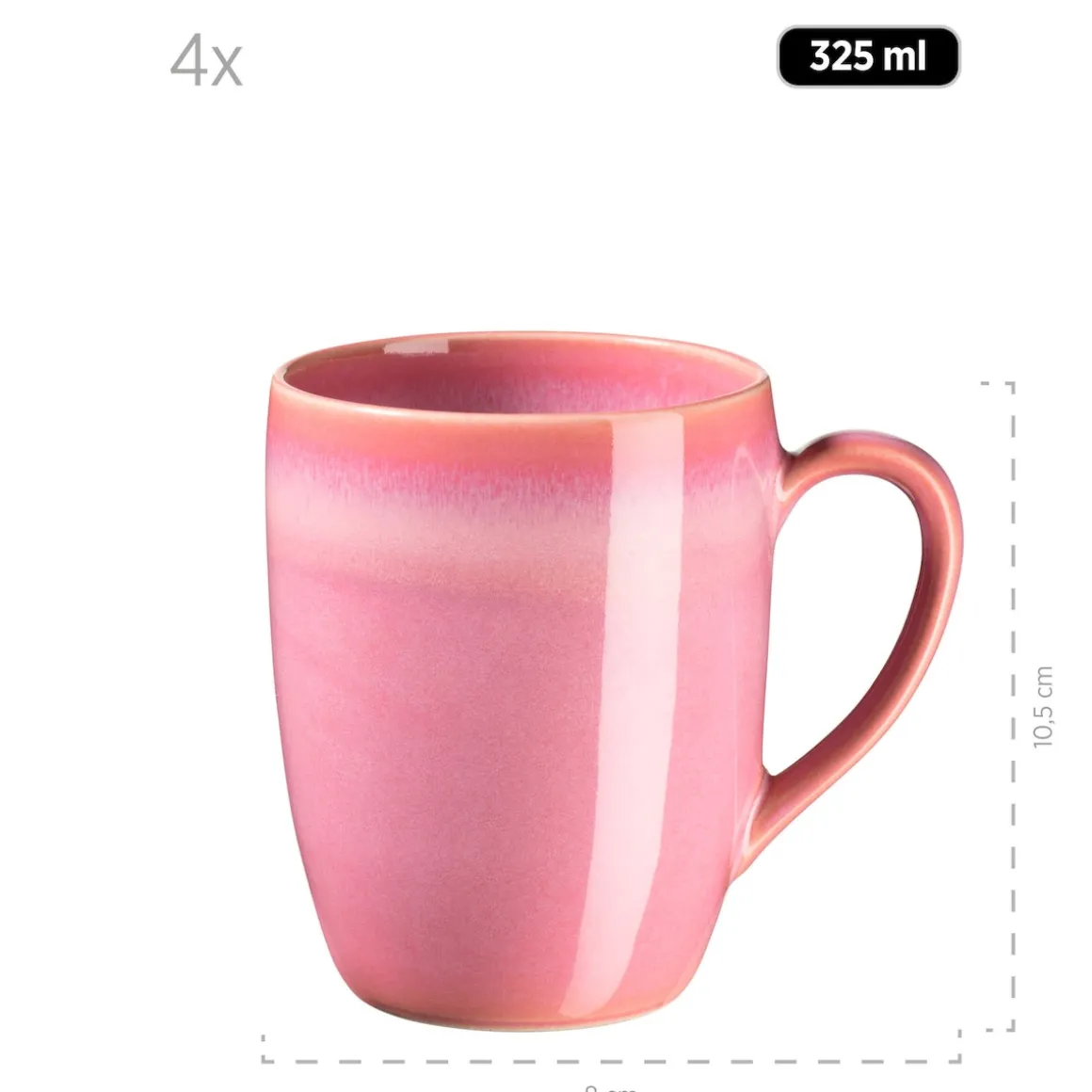 Geschirr-Set, Keramik Ossia Sand, Hellblau