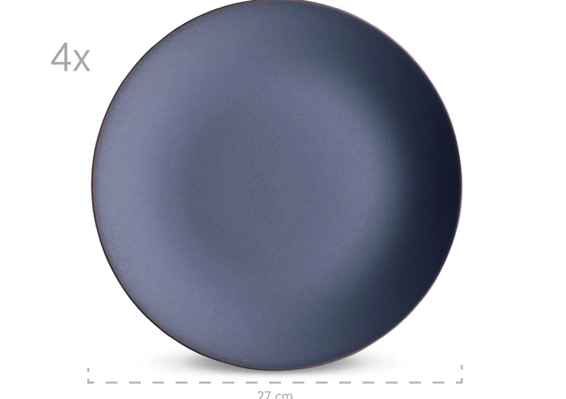 Geschirr-Set, Keramik Ossia Sand, Hellblau