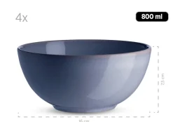 Geschirr-Set, Keramik Ossia Sand, Hellblau