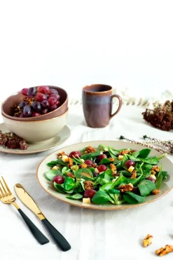 Geschirr-Set, Keramik Ossia Sand, Hellblau