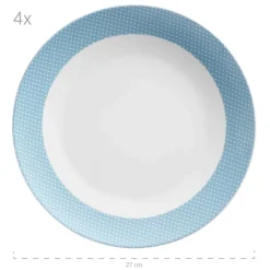 Geschirr-Set, Porzellan Kitchen Time II Blau