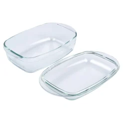 Glas-Back- und -Auflaufform „2 in 1“ mit Deckel