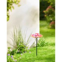 Glas-Gartenstecker „Pilz“