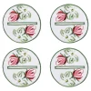 Glasuntersetzer „Rose“, 4 Stück