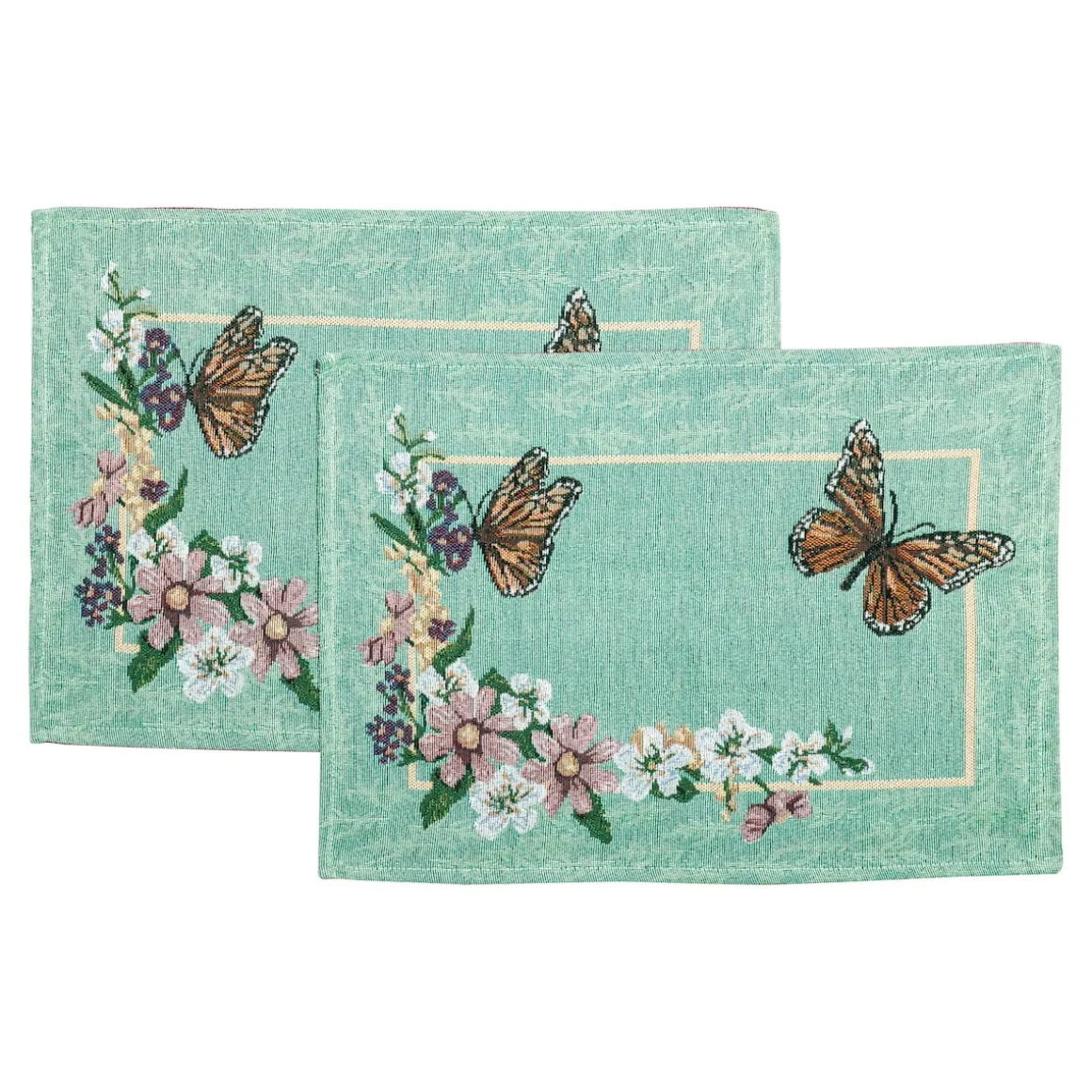 Gobelin-Tischset „Schmetterling“, 2 Stück