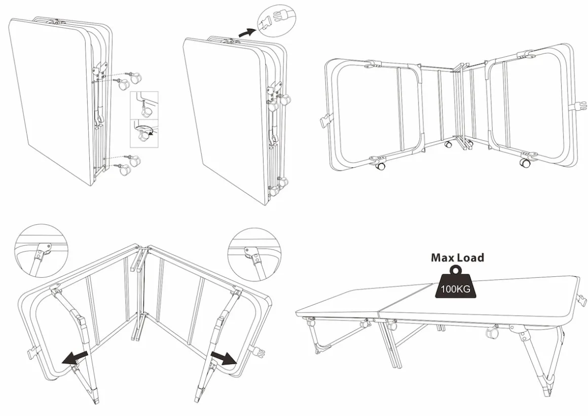 Gästebett "Klappbar"