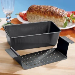 Hackbraten-Form mit Fettauffangfunktion