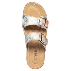 Hallux-Klett-Pantolette „Helga“ beige