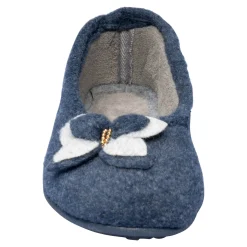 Hausschuh-Ballerina „Bärbel“ marine