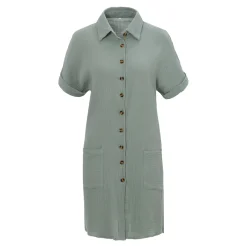 Hemdblusen-Kleid „Helena“ salbei