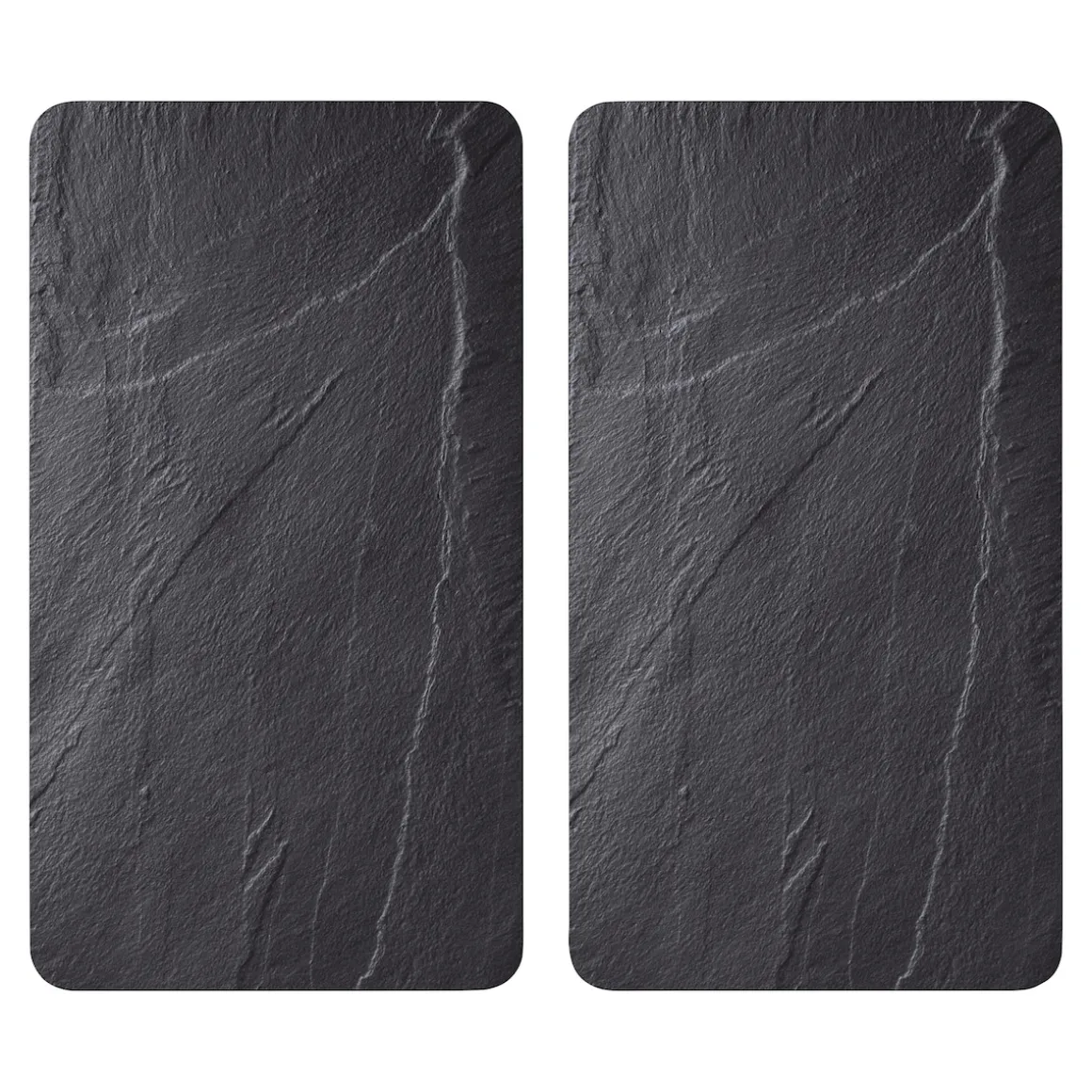 Herdabdeckplatte, 2er Pack Schiefer