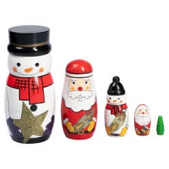 Holz-Steckfiguren „Winterfreunde“, 5-teilig