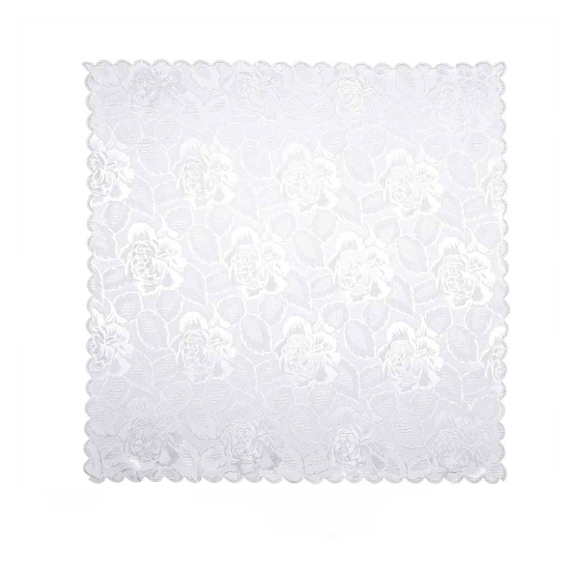 Jacquard-Tischdecke "Jasmin" weiß