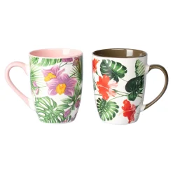 Kaffee-Becher „Tropical“, 2 Stück je 320ml