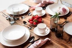 Kaffeeservice, Porzellan Felise Weiß / Schwarz