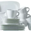 Kaffeeservice, Porzellan LA MUSICA 6 x Dessertteller, 6 x Kaffeetasse, 6 x Kaffeeuntertasse