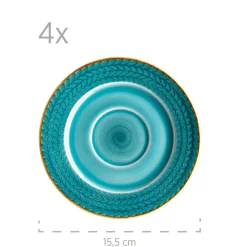 Kaffeeservice, Porzellan Prospero Blau