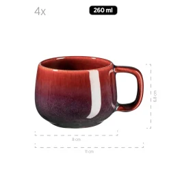 Kaffeeservice, Steinzeug Elina Uno