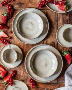 Kaffeeservice, Steinzeug Nebelwald