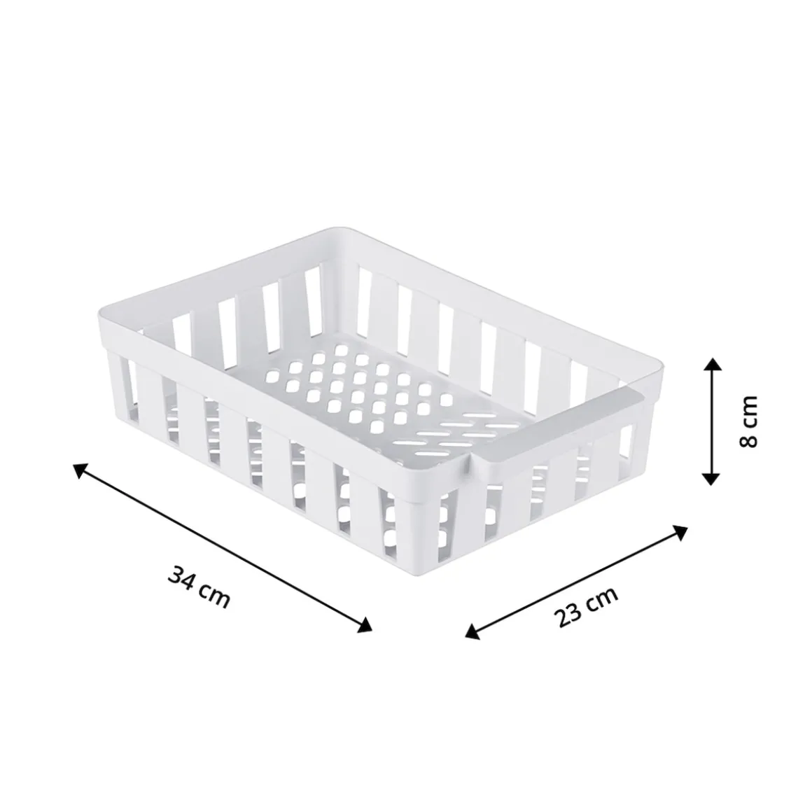 Kühlschrank-Korbset, 3 Stück