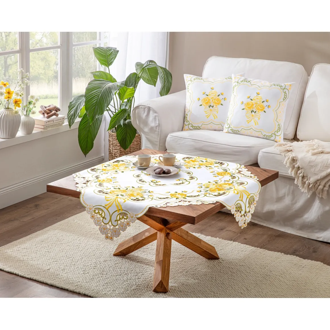 Kissenhülle „Rose“, 40x40 cm