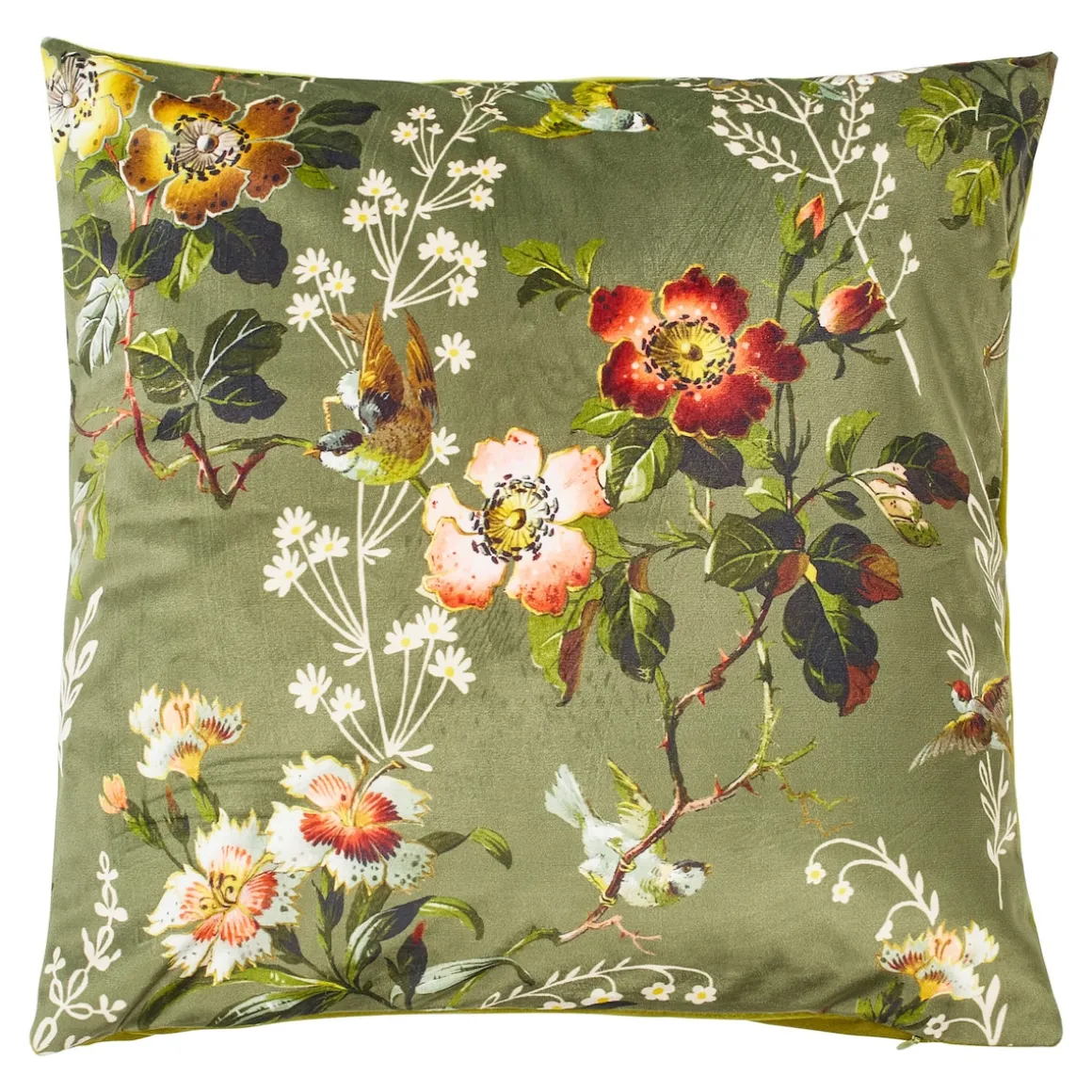 Kissenhülle "Samtoptik" grün