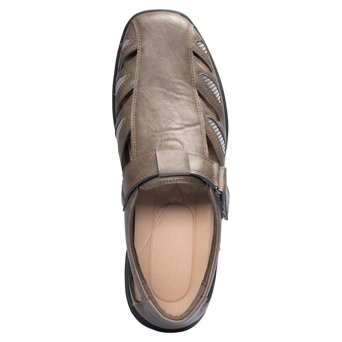 Komfort-Herrensandale "Helmut" grau