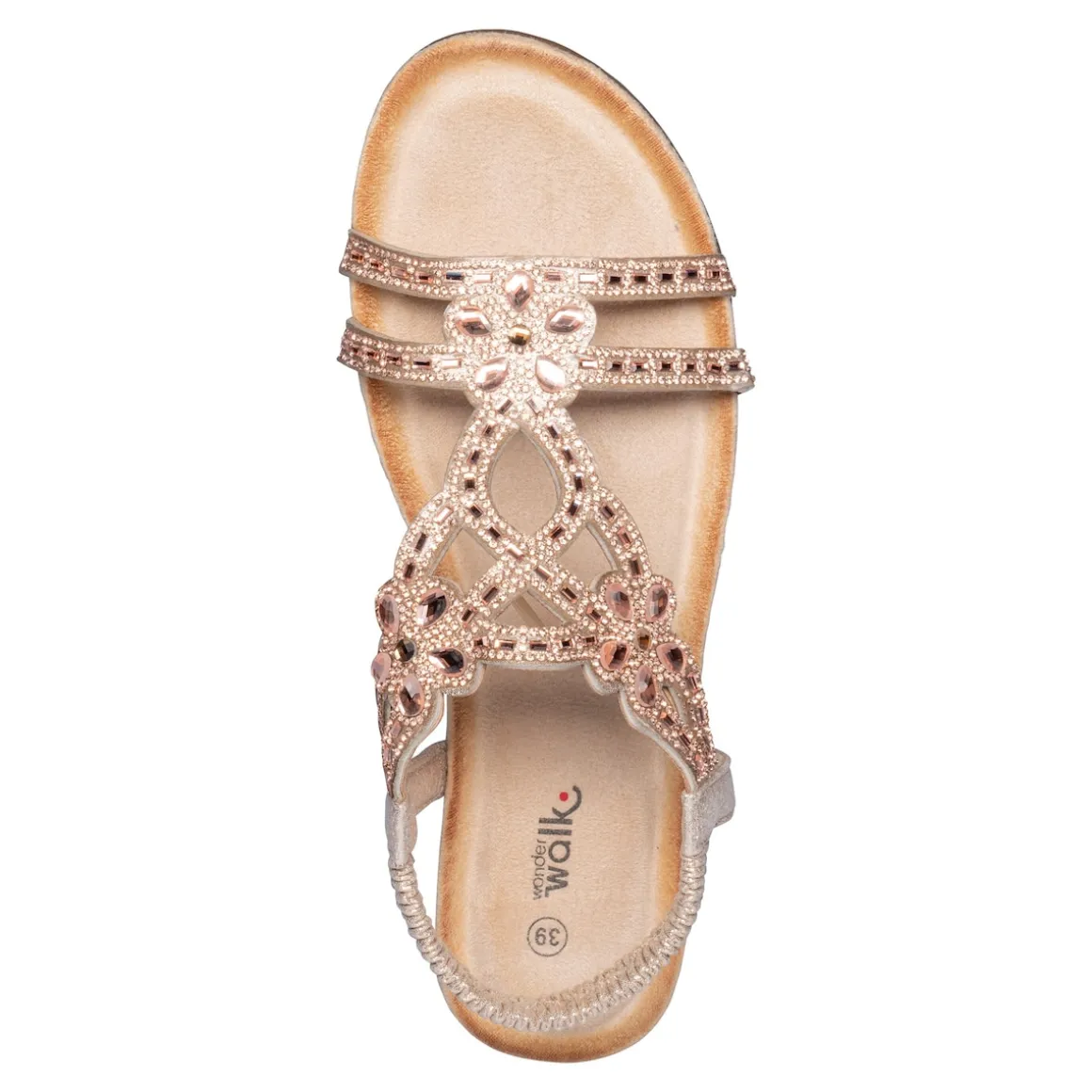 Komfort-Sandale "Elegant" rosegold