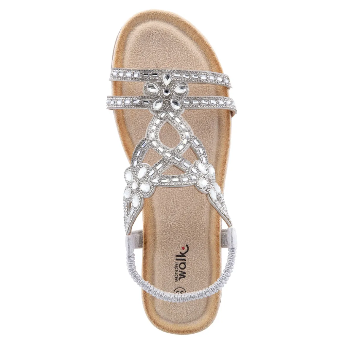 Komfort-Sandale "Elegant" silber