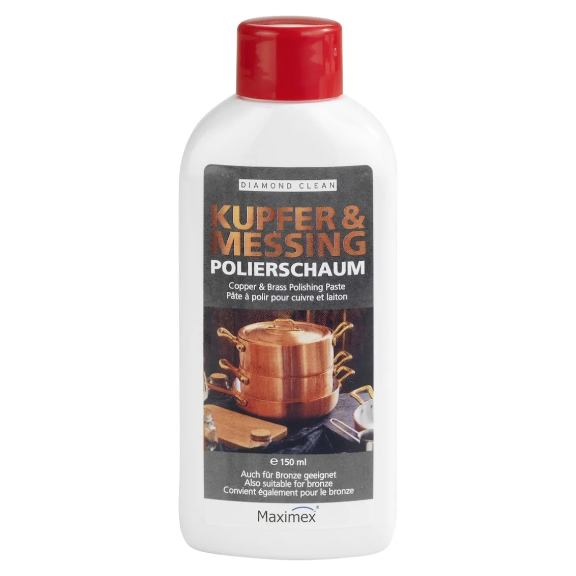 Kupfer- und Messing Polierschaum "Diamond Clean", 150 ml