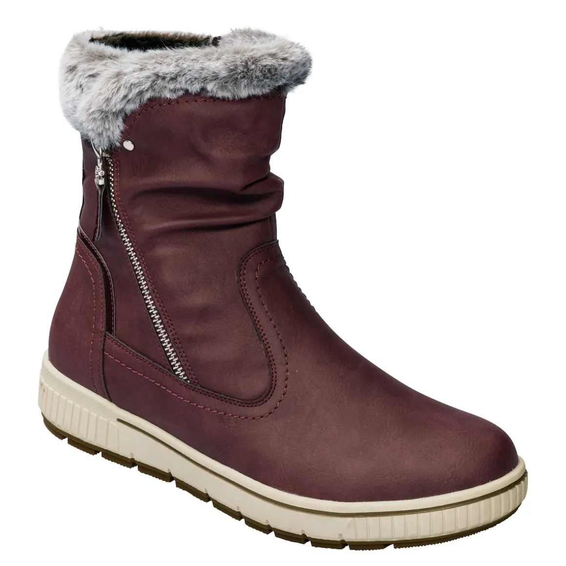 Kuschelstiefel „Florine“ bordeaux