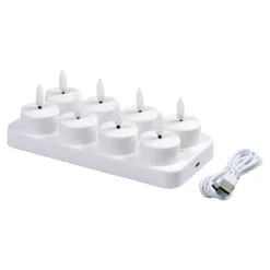 LED-Akku-Teelichter, 8 Stück