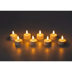 LED-Akku-Teelichter, 8 Stück