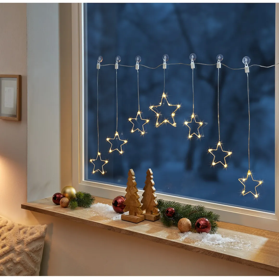LED-Deko „Sternen-Vorhang“