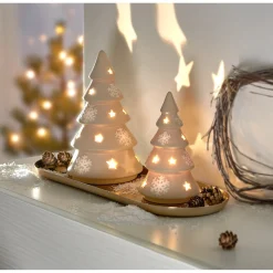 LED-Deko "Winter-Tanne" groß