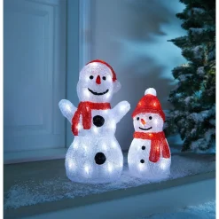LED-Dekofigur "Schneemann" groß