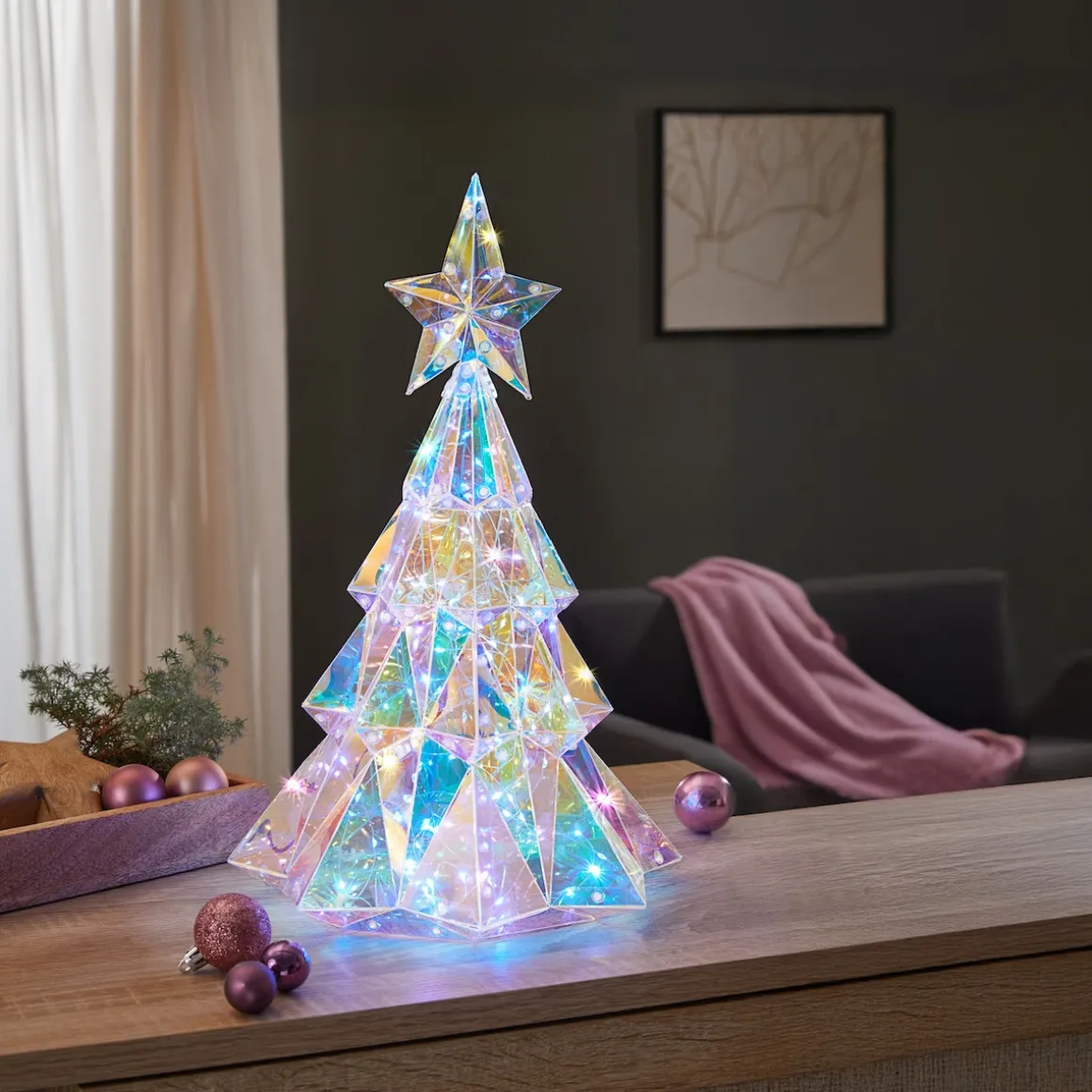 LED-Dekofigur Tanne „Galaxy“