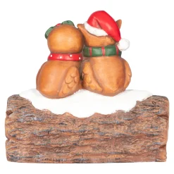 LED-Dekofigur „Wintereulen“