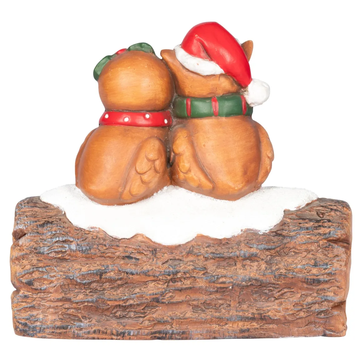 LED-Dekofigur „Wintereulen“