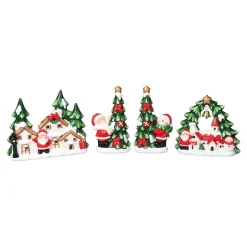 LED-Dekofiguren-Set, 4 Stück