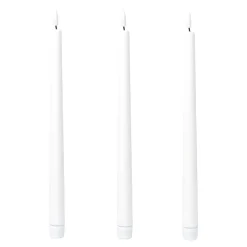 LED-Echtwachskerzen, 3 Stück