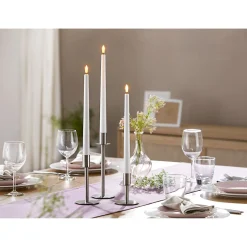 LED-Echtwachskerzen, 3 Stück