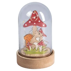 LED-Glasglocke „Herbst“