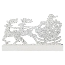 LED-Glitterdeko „Schlittenfahrt“