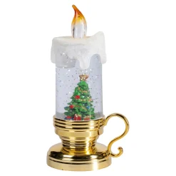 LED-Glitterkerze Tannenbaum