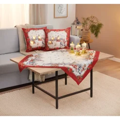 LED-Glitterkerze Weihnachtsmann