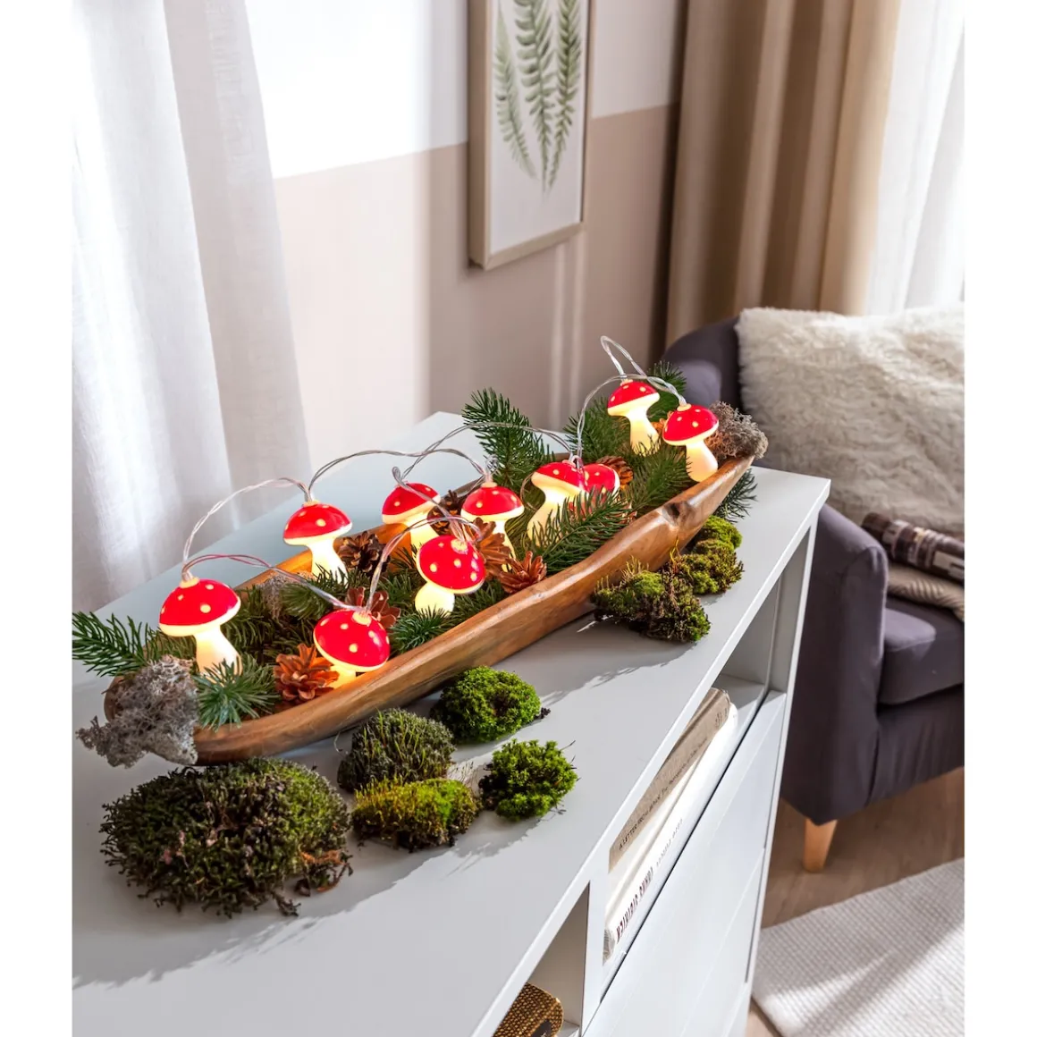 LED-Lichterkette „Pilze“