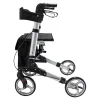 Leichtgewicht-Rollator Premium, Aluminium, mit Rückengurt und Tasche - AT51006 silber